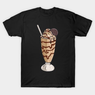 Milkshake Ice Cream Sundae Cookie T-Shirt